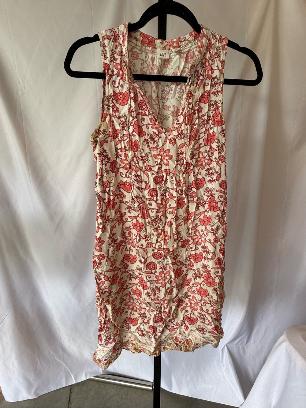 Gap Women’s XS Floral Sleeveless Dress V-Neck